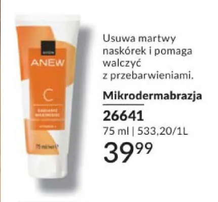 Mikrodermabrazja Avon Anew promocja w AVON