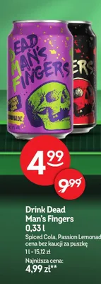Drink Dead Man's Fingers Spiced Cola promocja w Żabka