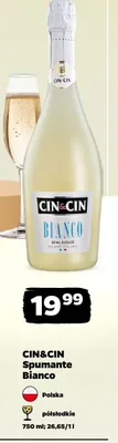 Wino CIN&CIN Spumante Bianco półsłodkie promocja w Netto