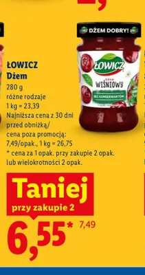 Dżem Łowicz promocja w Lidl