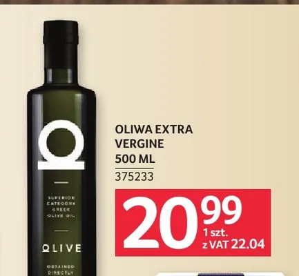 Oliwa extra vergine Qlive promocja w Selgros