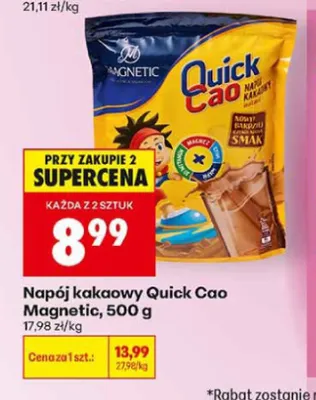 Napój kakaowy Quick Cao Magnetic promocja w Biedronka