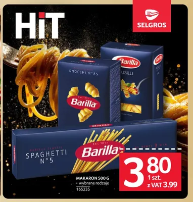 Makaron Barilla Fusilli promocja w Selgros