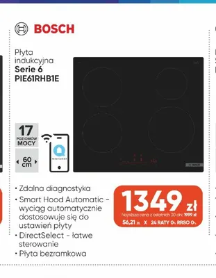 Płyta indukcyjna Bosch Serie 6 PIE61RHB1E promocja w Max Elektro