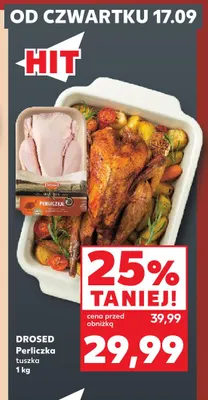 Perliczka tuszka Drosed promocja w Kaufland