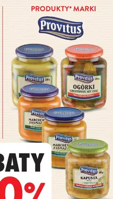 Ogórki konserwowe Hot Chili Provitus promocja w Intermarche