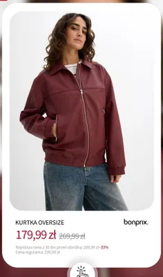 Kurtka oversize Bonprix promocja w bonprix