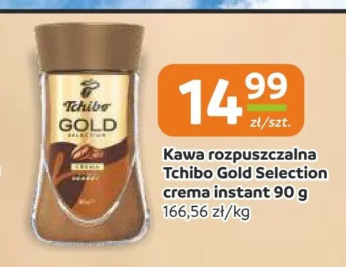 Kawa rozpuszczalna Tchibo Gold Selection crema instant promocja w Gama