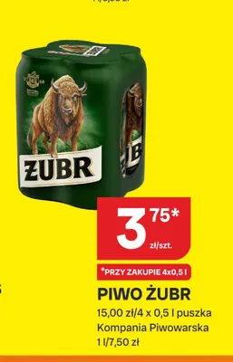 Piwo Żubr promocja w Chorten