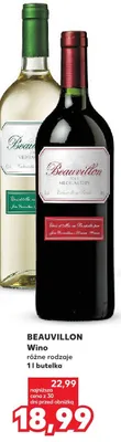 Wino czerwone Beauvillon promocja w Kaufland