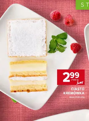Ciasto kremówka promocja w Stokrotka