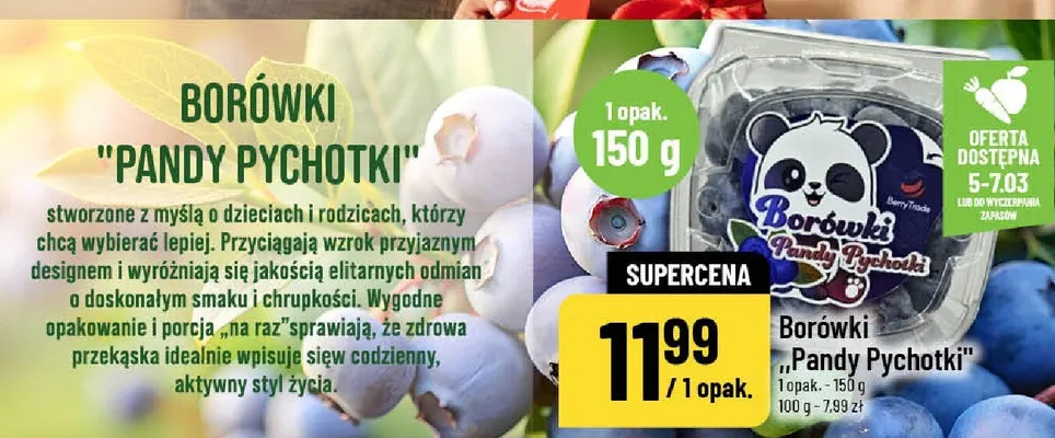 Borówki Pandy Pychotki promocja w POLOmarket