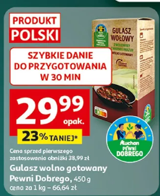 Gulasz gołąbkowy gotowany promocja w Auchan