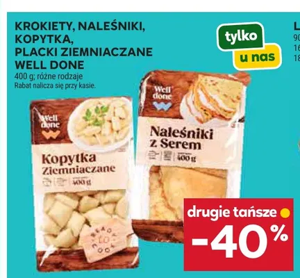 Naleśniki z serem Well Done promocja w Stokrotka