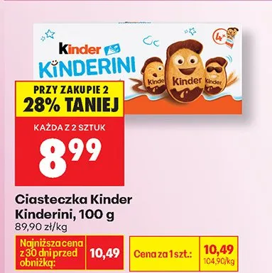 Ciasteczka Kinderini promocja w Biedronka