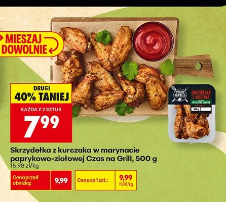 Skrzydełka z kurczaka w marynacie paprykowo-ziołowej Czas na Grill promocja w Biedronka