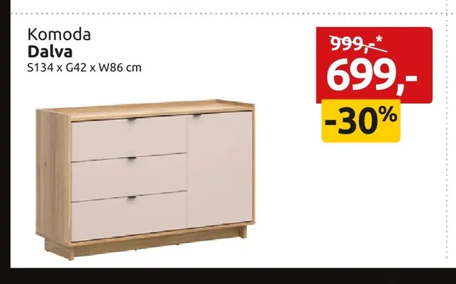 Komoda Dalva promocja w Black Red White