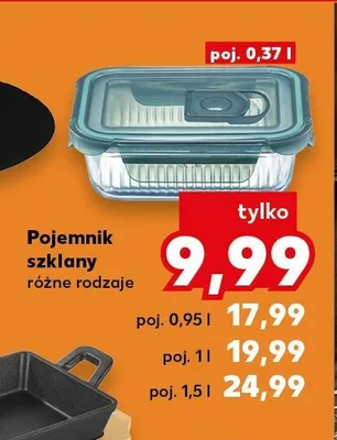 Pojemnik szklany 0,37l promocja w Kaufland