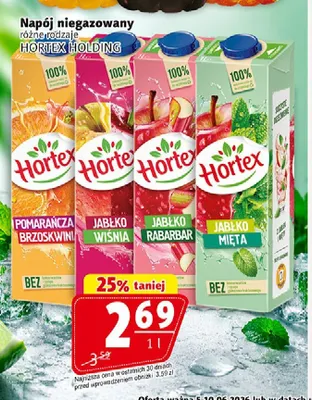 Napój niegazowany Hortex promocja w Prim Market
