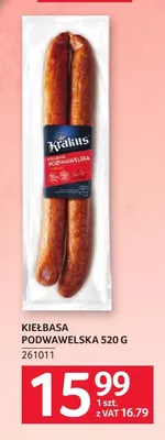 Kiełbasa podwawelska Krakus promocja w Selgros