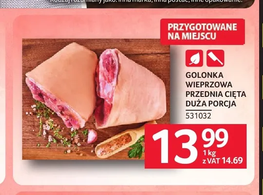 Golonka wieprzowa przednia cięta duża porcja promocja w Selgros