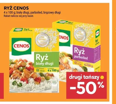 Ryż brązowy długi Cenos promocja w Stokrotka