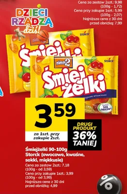 Śmiejżelki sokki Storck promocja w Hitpol