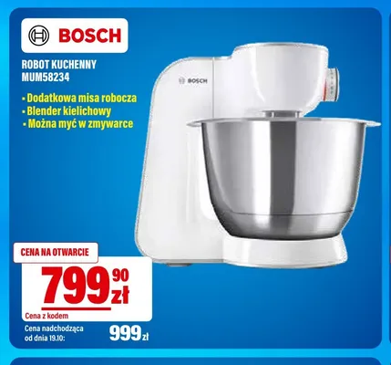 Robot kuchenny MUM58234 Bosch promocja w RTV EURO AGD