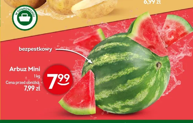 Arbuz mini bezpestkowy promocja w Żabka