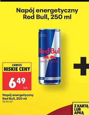 Napój energetyczny Red Bull promocja w Biedronka