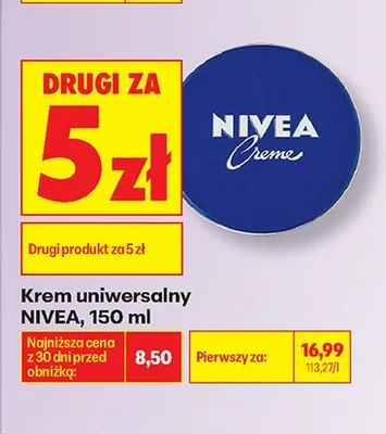 Krem uniwersalny Nivea promocja w Biedronka