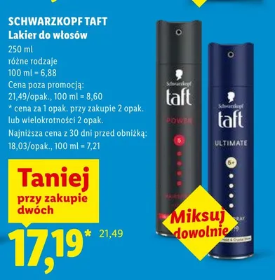 Lakier do włosów różne rodzaje promocja w Lidl