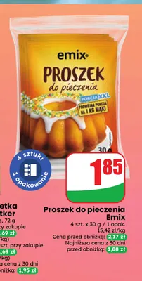 Proszek do pieczenia 4-pak Emix promocja w Dino