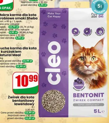 Mokra karma dla kota drobiowe smaki Sheba promocja w Dino