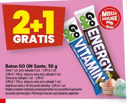 Baton GO ON Sante promocja w Twój Market