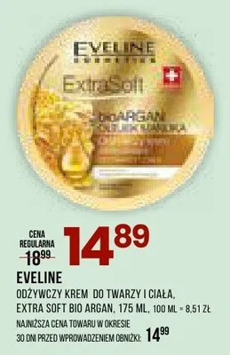 Odżywczy krem do twarzy i ciała, Extra Soft bio argan promocja w Drogerie Natura