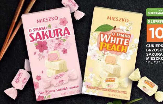 Cukierki Sakura biała Mieszko promocja w Stokrotka