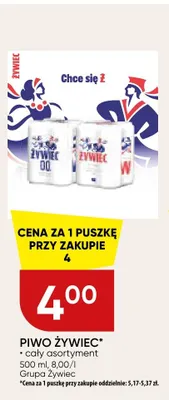 Piwo bezalkoholowe Żywiec 0.0% promocja w Chata Polska