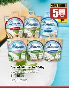 Serek twarogowy Almette Hochland z czosnkiem promocja w API Market