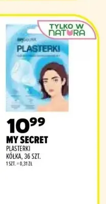 Plasterki kółka My Secret promocja w Drogerie Natura