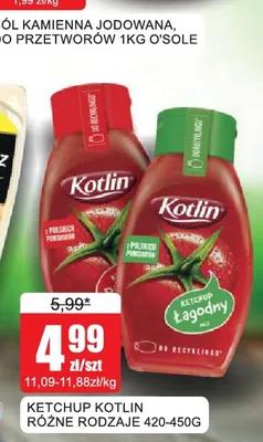 Ketchup pikantny Kotlin promocja w Bingo