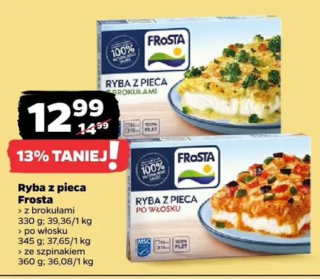 Ryba z pieca Frosta z brokułami promocja w Netto