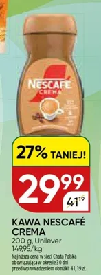 Kawa Nescafé Crema wybrany asortyment promocja w Chata Polska