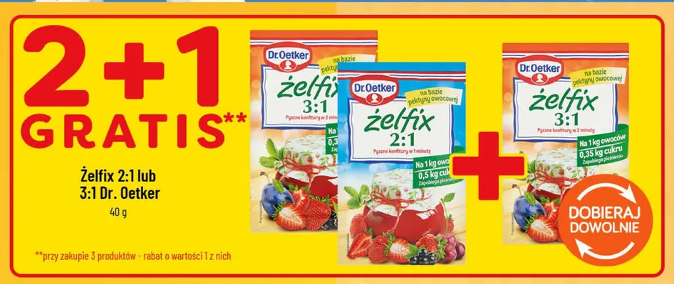 Żelfix 2:1 Dr. Oetker promocja w POLOmarket