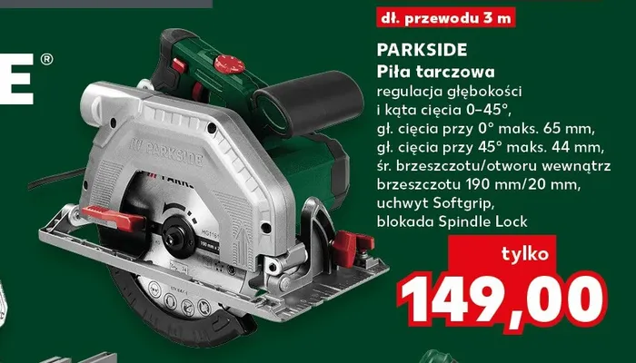 Piła tarczowa Parkside promocja w Kaufland