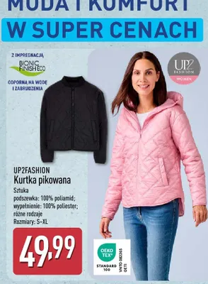 Kurtka pikowana promocja w Aldi