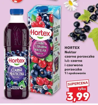 Nektar czarna porzeczka lub czarna i czerwona porzeczka promocja w Kaufland