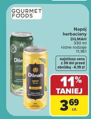 Napój herbaciany Dilmah Lemon Ice Tea promocja w Carrefour Market