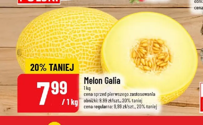 Melon Galia promocja w POLOmarket