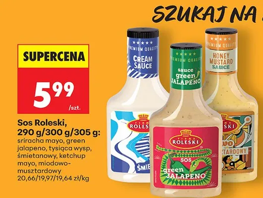 Sos miodowo-musztardowy promocja w Biedronka